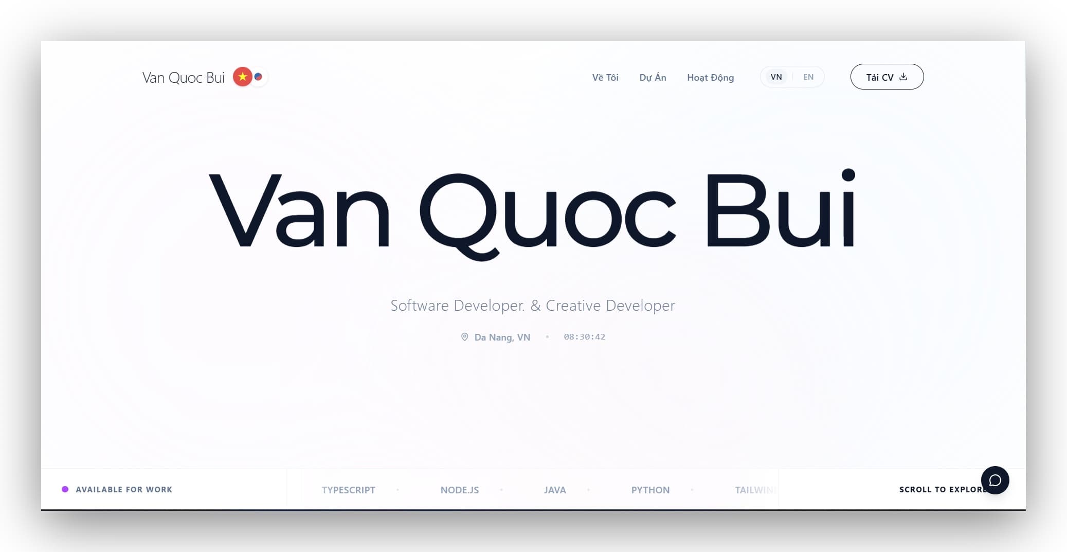 Portfolio Cá Nhân V3